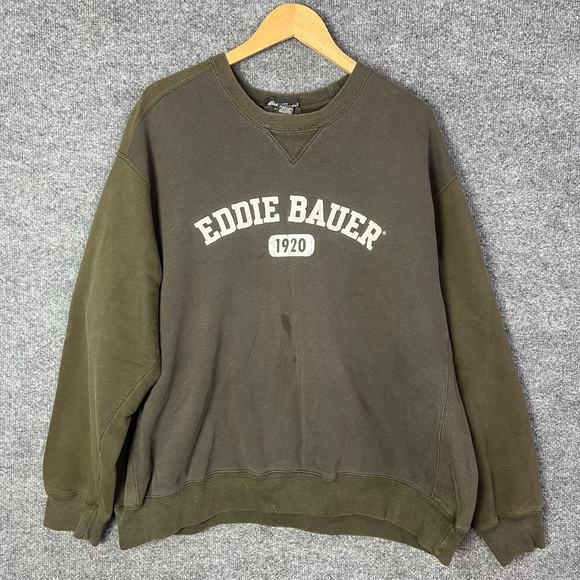 Eddie Bauer Crewneck Sweatshirt Mens Sz XXL‎ Spell Out Logo - Picture 1 of 10